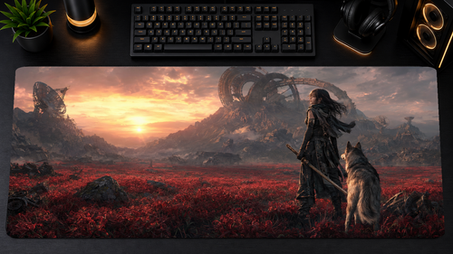 Beast of Reincarnation inspired XXL gaming mouse pad 01 Non-LED version, 3 mm thick