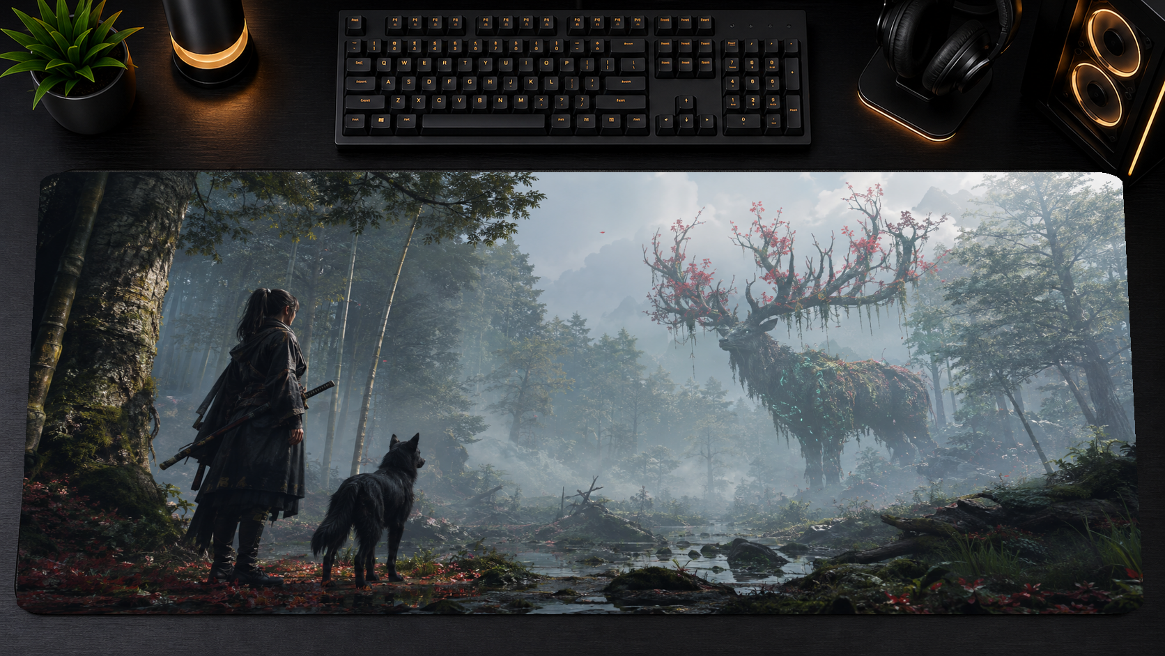 Beast of Reincarnation inspired XXL gaming mouse pad 02 Non-LED version, 3 mm thick