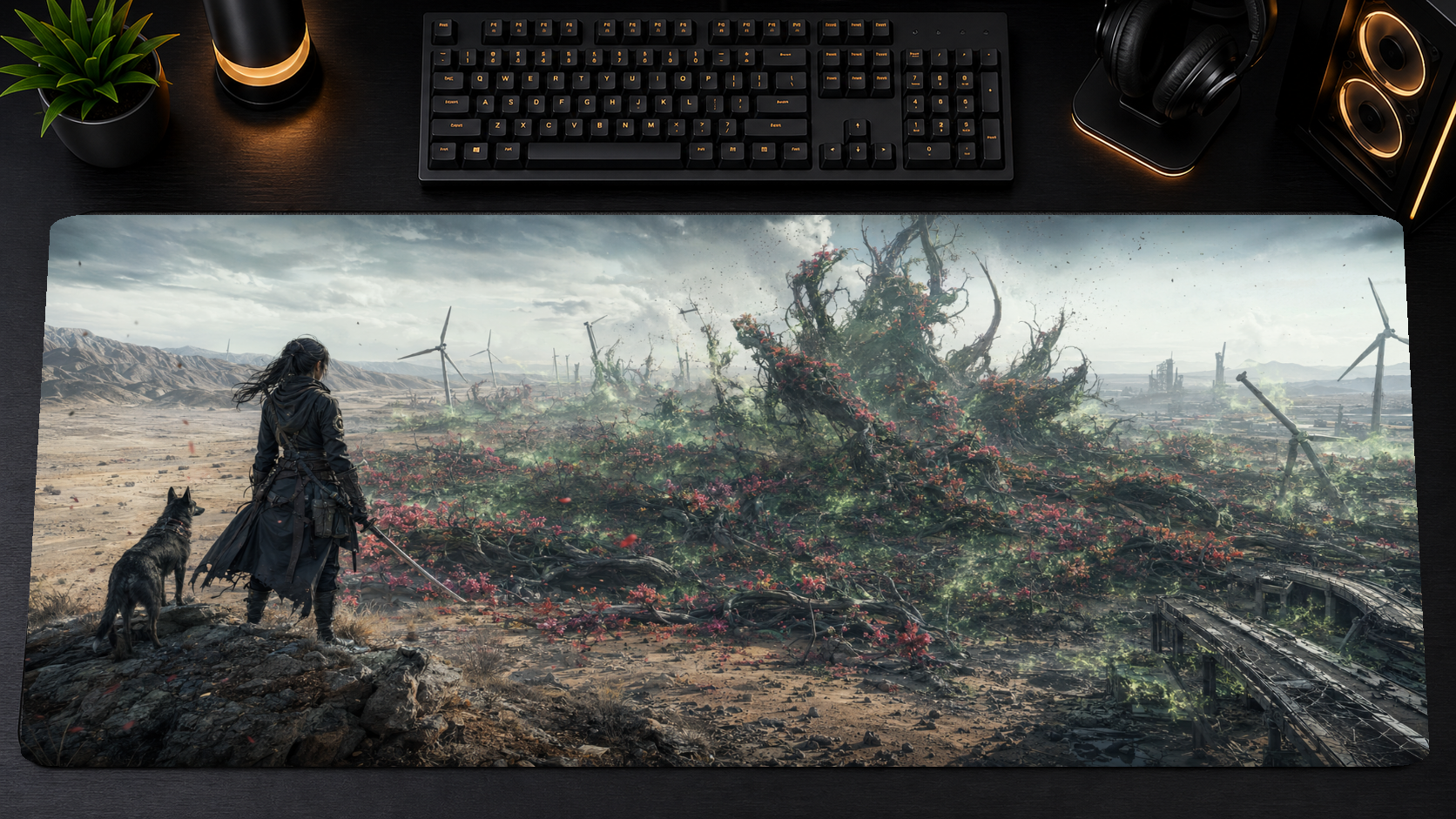 Beast of Reincarnation inspired XXL gaming mouse pad 07 Non-LED version, 3 mm thick