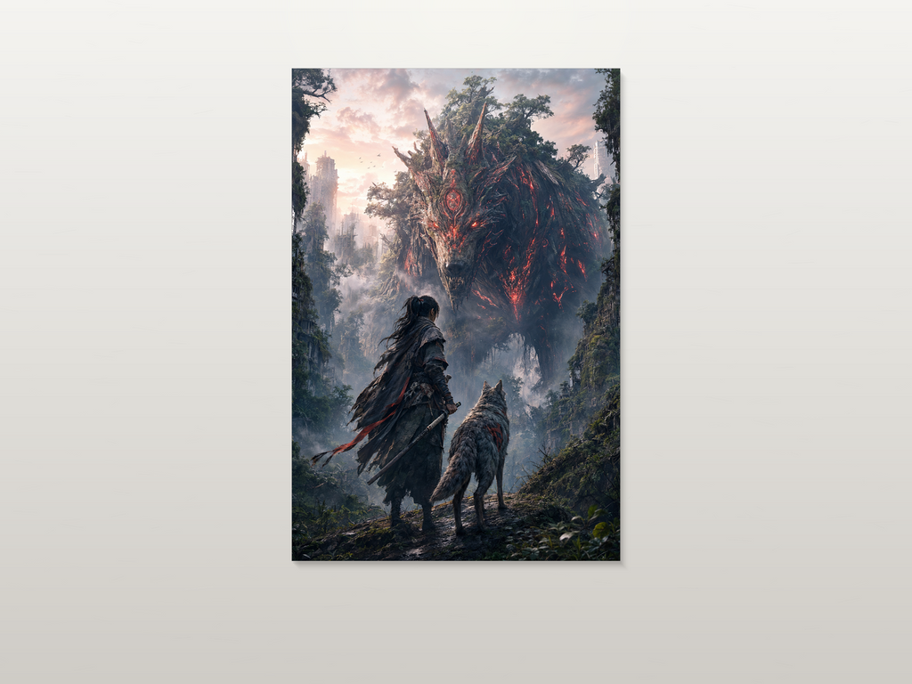 Beast of Reincarnation inspired canvas poster artwork 01
