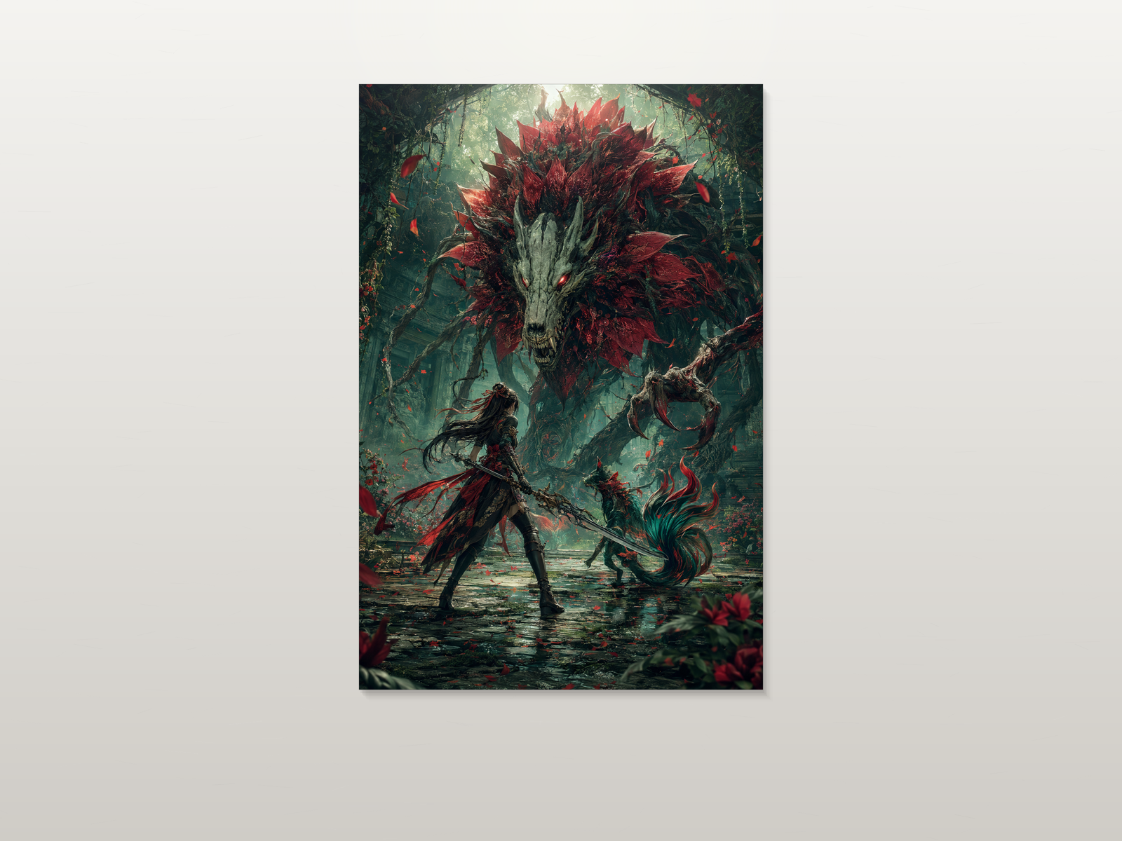 Beast of Reincarnation inspired canvas poster artwork 02