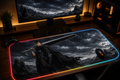 Berserk inspired XXL gaming mouse pad 01 LED version
