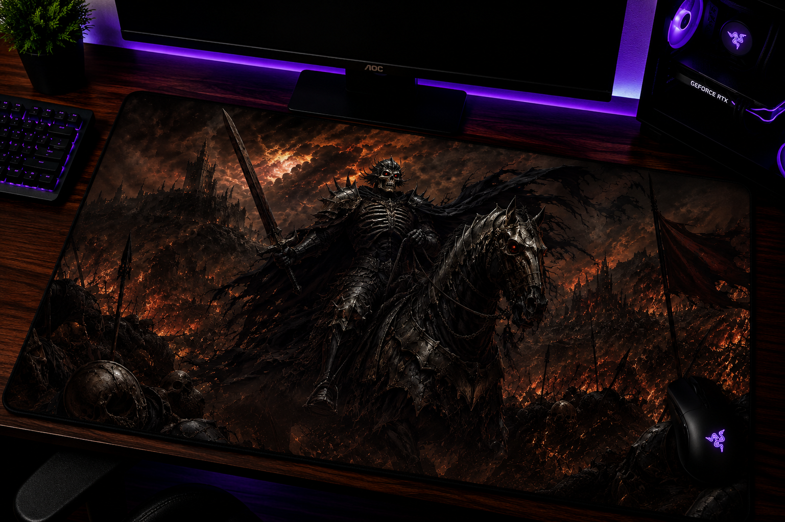 Berserk inspired XXL gaming mouse pad 03 Non-LED version