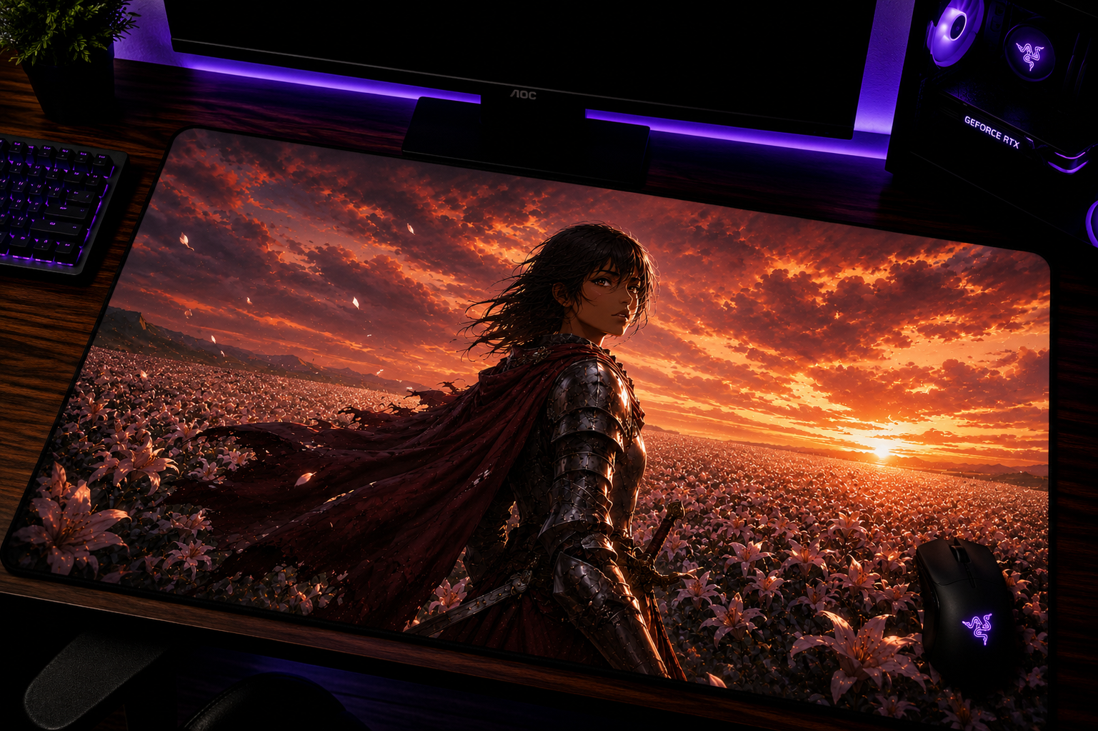 Berserk inspired XXL gaming mouse pad 05 Non-LED version