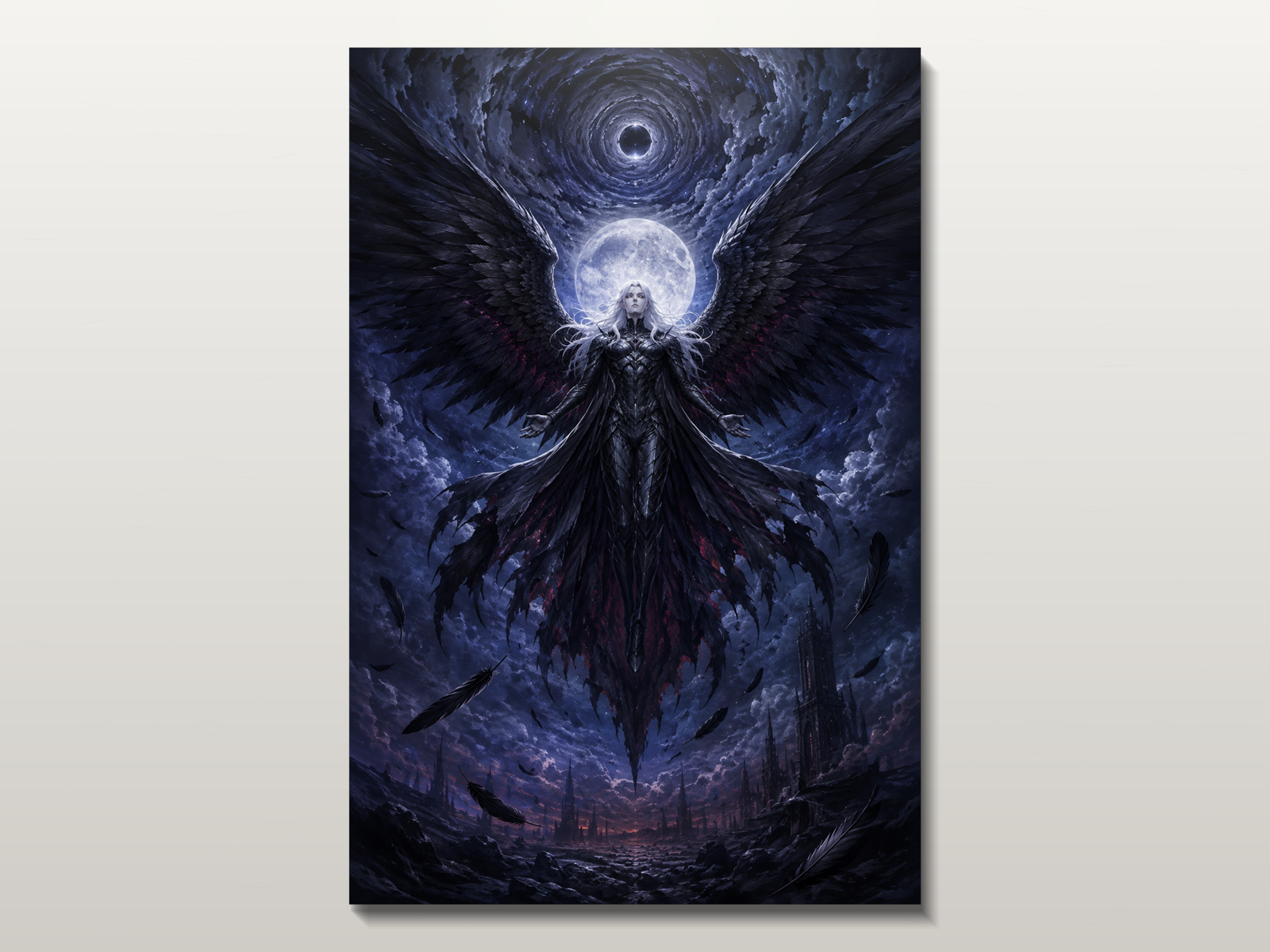 Berserk inspired canvas poster 02 close wall preview