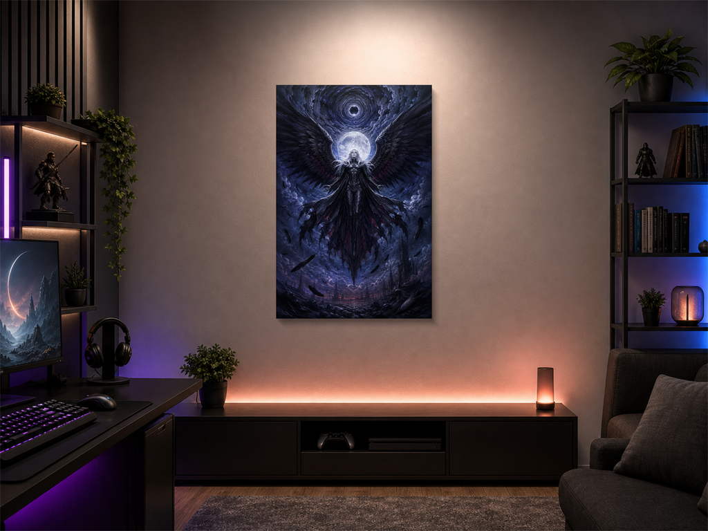 Berserk inspired canvas poster 02 room mockup