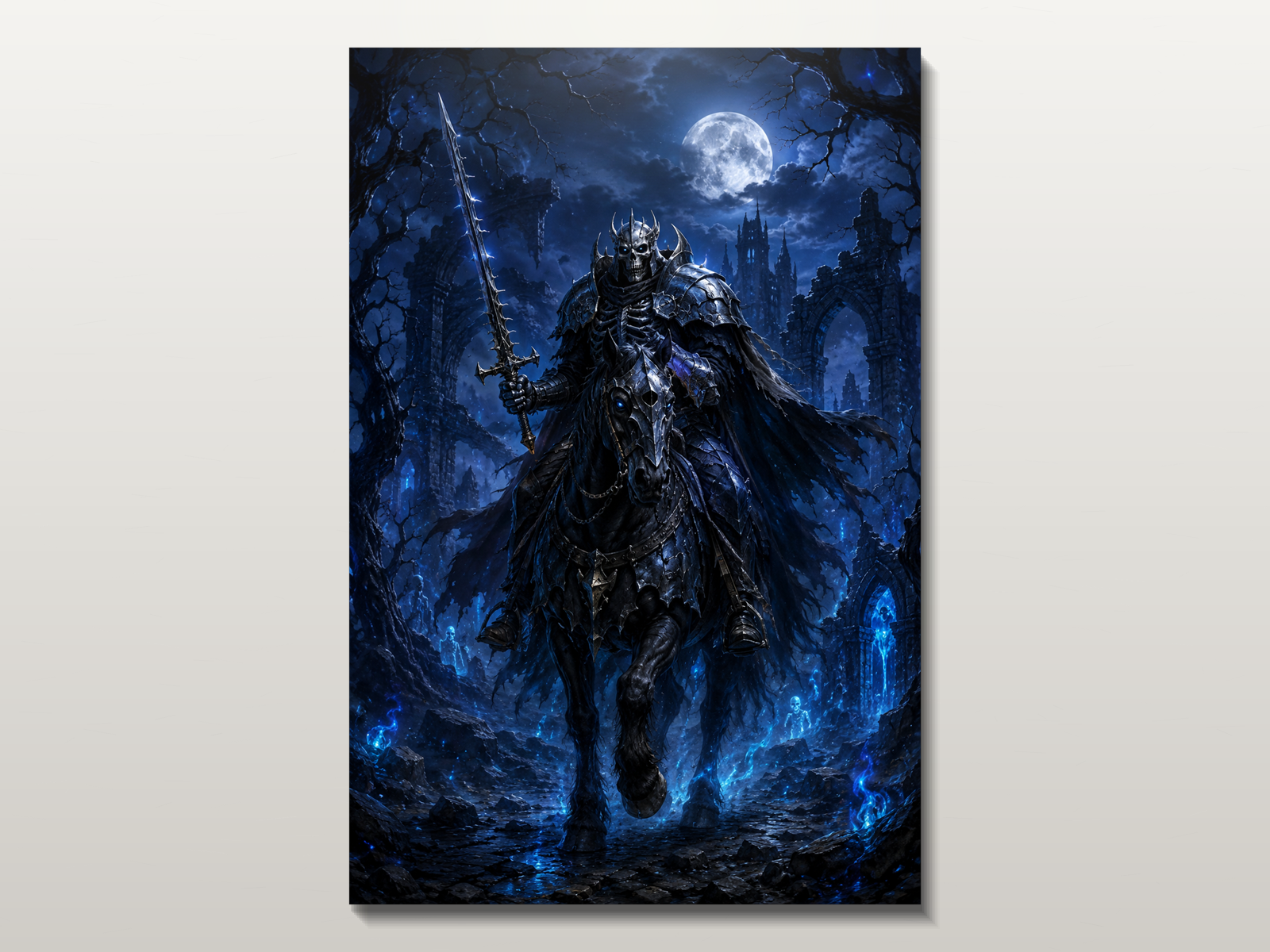 Berserk inspired canvas poster 03 close wall preview