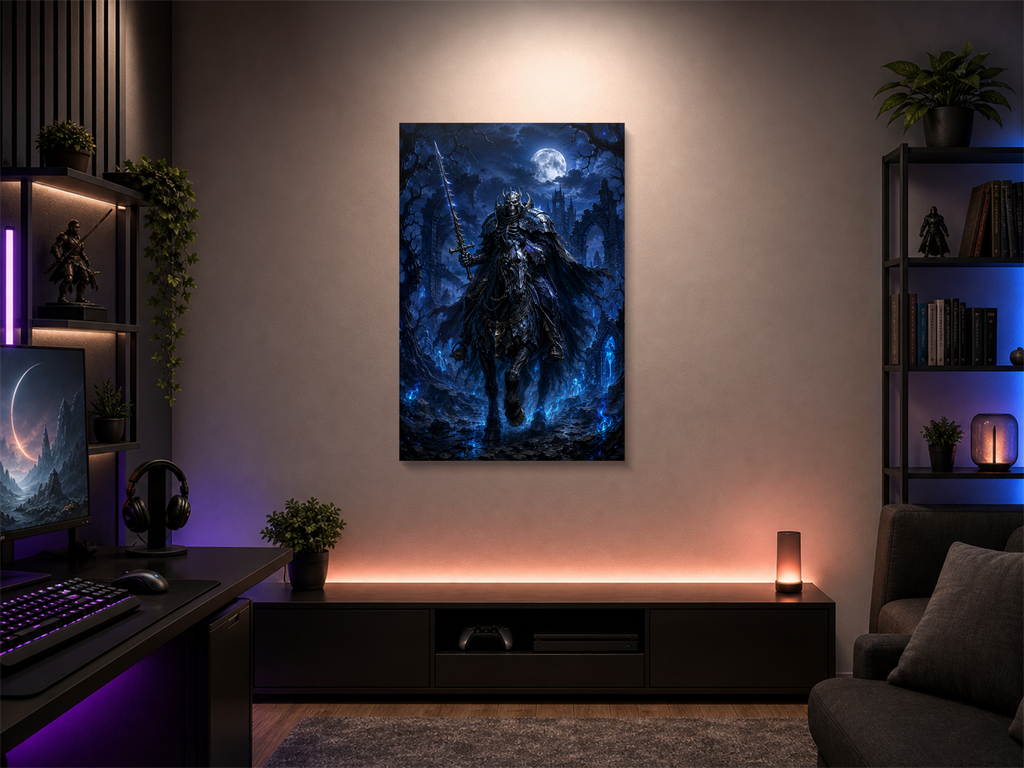 Berserk inspired canvas poster 03 room mockup