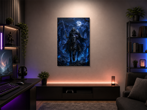 Berserk inspired canvas poster 03 room mockup