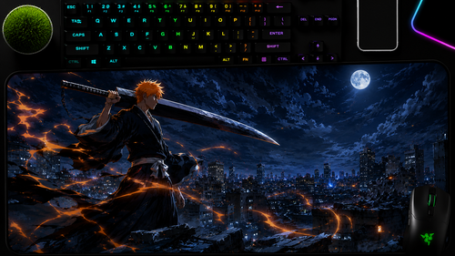 Bleach inspired XXL gaming mouse pad 01 Non-LED version, 3 mm thick