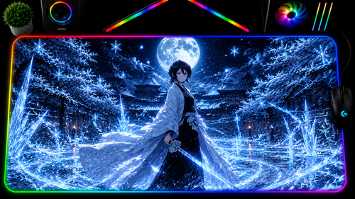 Bleach inspired XXL RGB LED gaming mouse pad 03, 3 mm thick