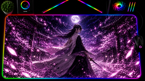 Bleach inspired XXL RGB LED gaming mouse pad 04, 3 mm thick