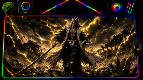 Bleach inspired XXL RGB LED gaming mouse pad 05, 3 mm thick