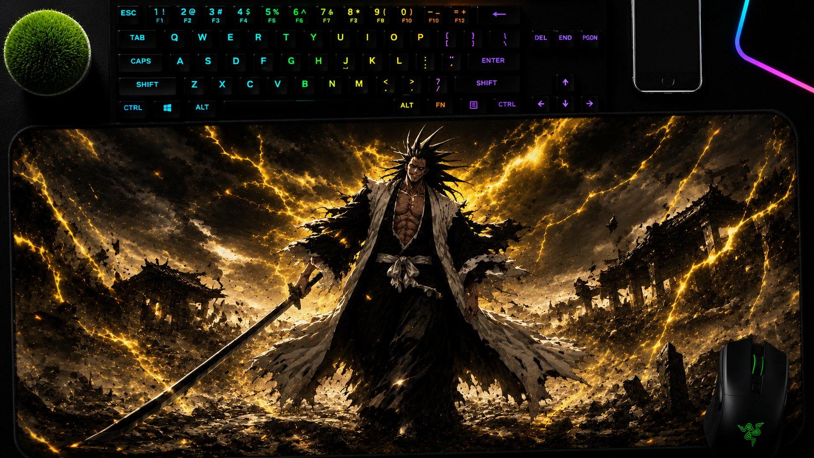 Bleach inspired XXL gaming mouse pad 05 Non-LED version, 3 mm thick