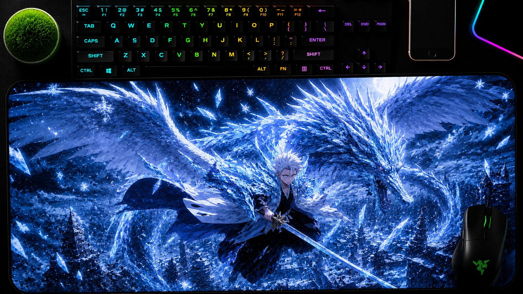 Bleach inspired XXL gaming mouse pad 06 Non-LED version, 3 mm thick