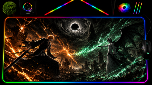 Bleach inspired XXL RGB LED gaming mouse pad 09, 3 mm thick