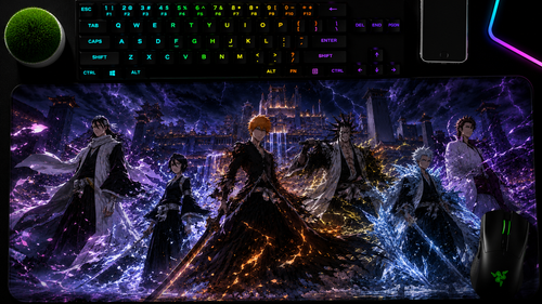 Bleach inspired XXL gaming mouse pad 10 Non-LED version, 3 mm thick