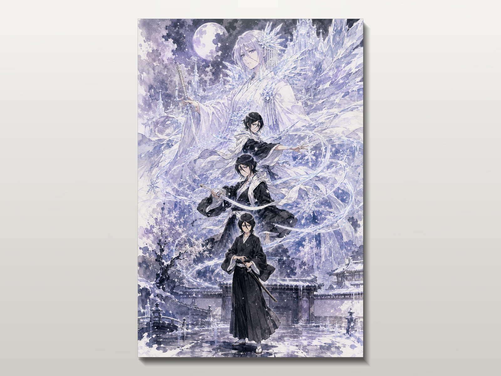 Bleach Evolutions inspired canvas poster 01 clean wall art preview