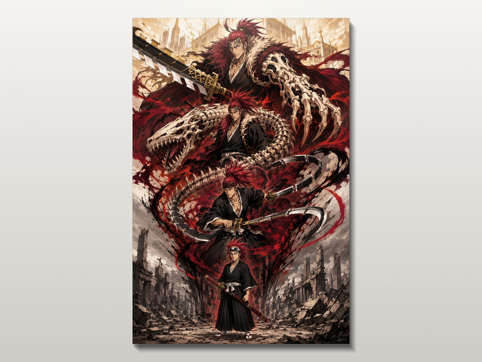 Bleach Evolutions inspired canvas poster 03 clean wall art preview