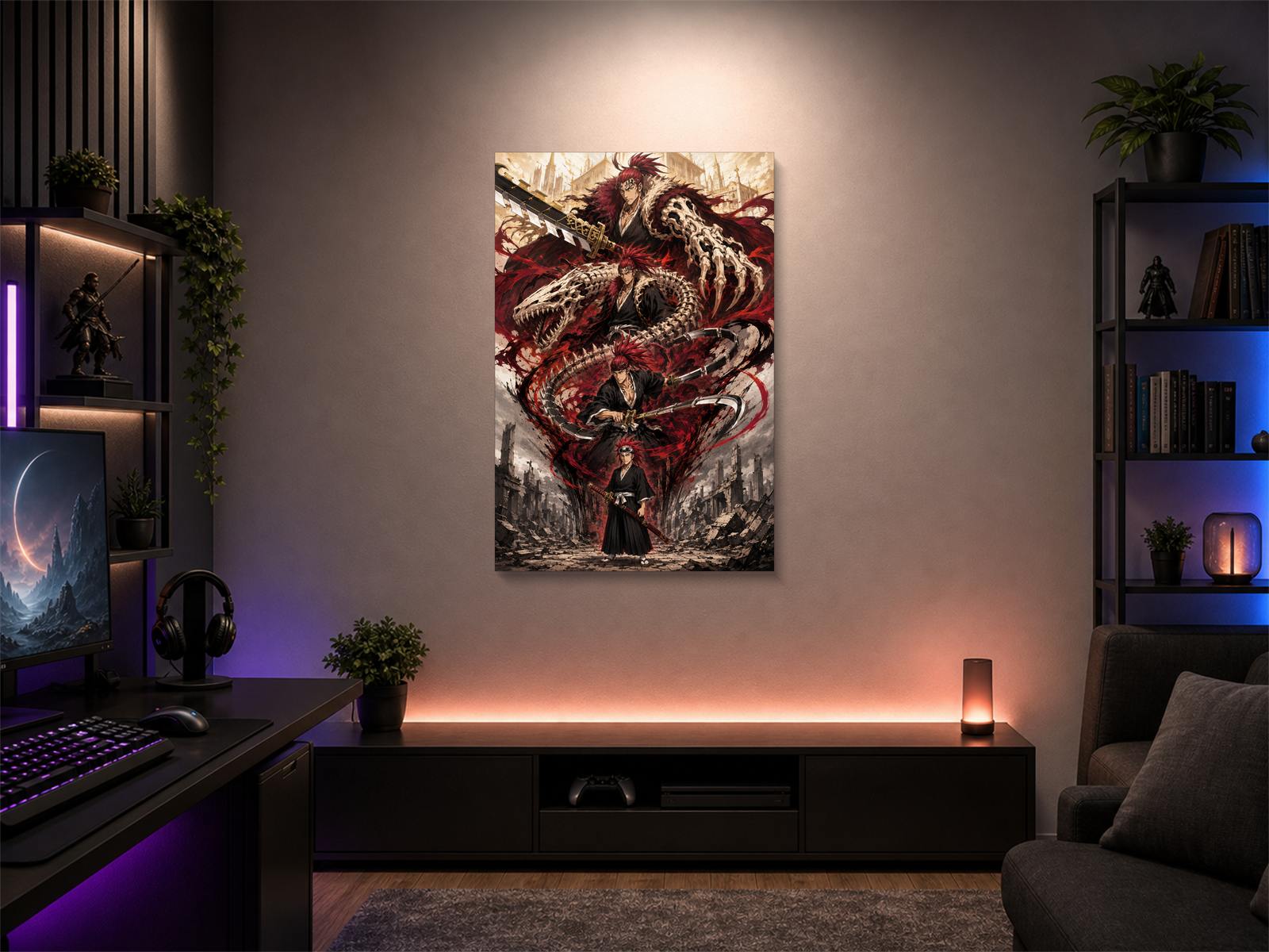 Bleach Evolutions inspired canvas poster 03 room mockup