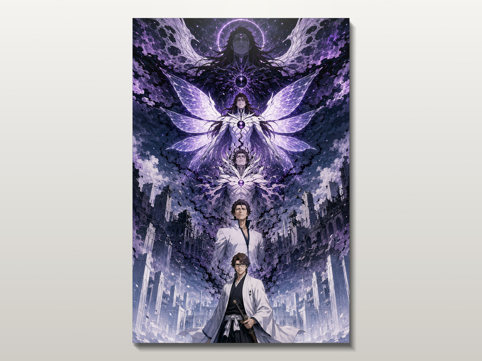 Bleach Evolutions inspired canvas poster 04 clean wall art preview