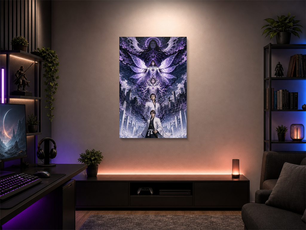 Bleach Evolutions inspired canvas poster 04 room mockup