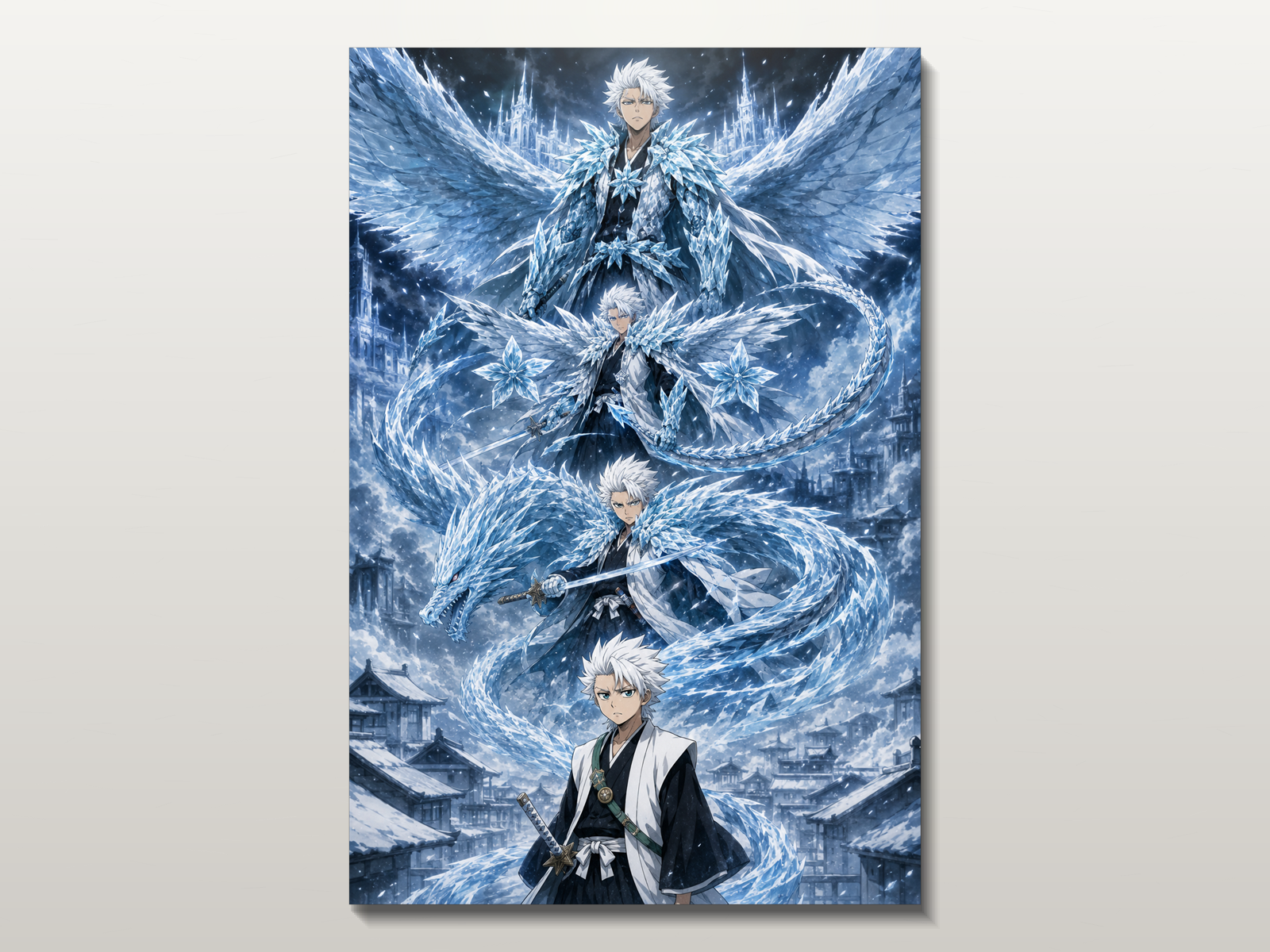 Bleach Evolutions inspired canvas poster 05 clean wall art preview