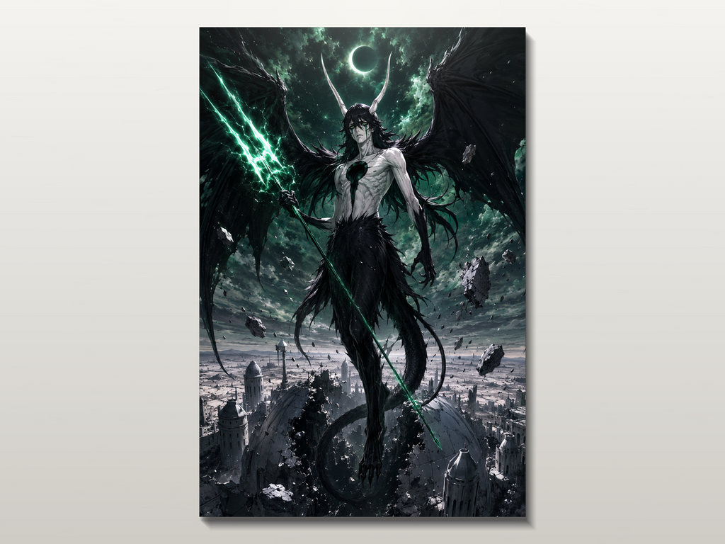Bleach inspired canvas poster 02 close wall preview