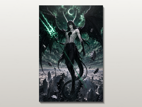 Bleach inspired canvas poster 02 close wall preview