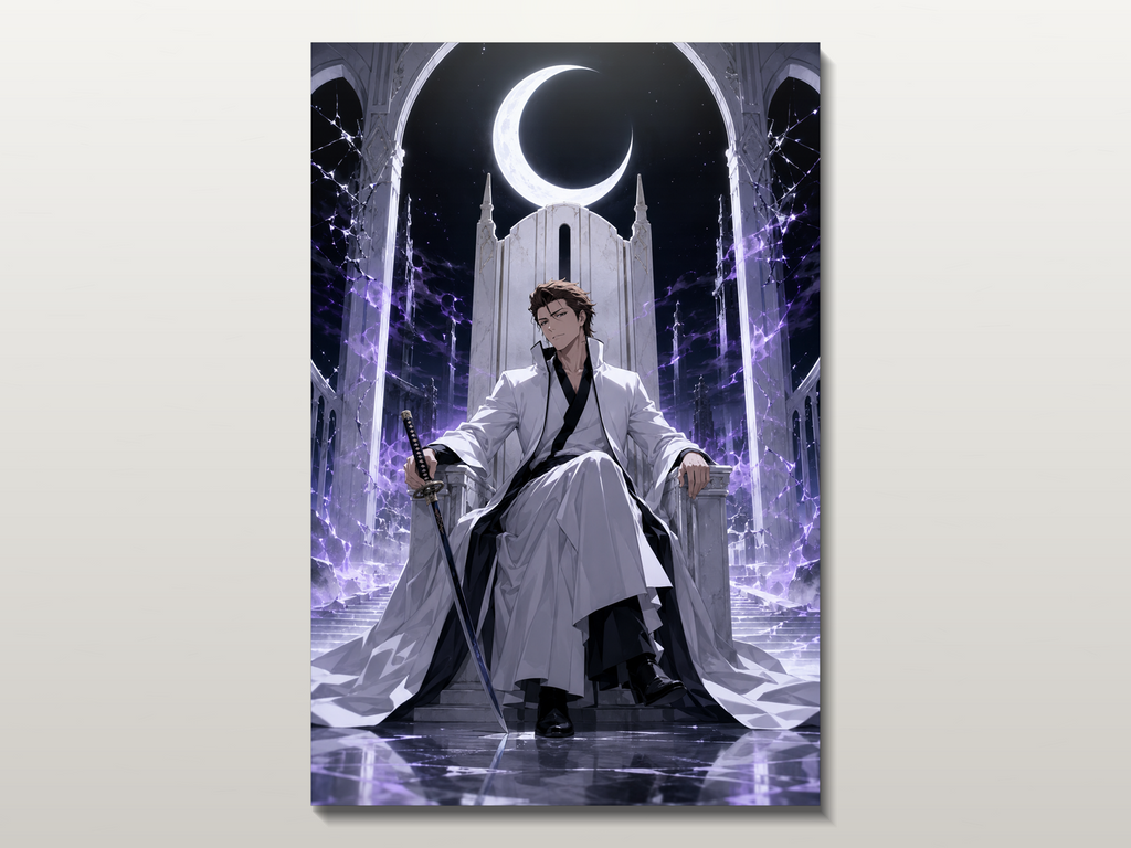 Bleach inspired canvas poster 03 close wall preview