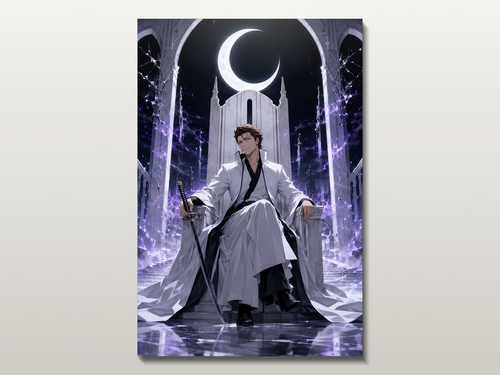 Bleach inspired canvas poster 03 close wall preview