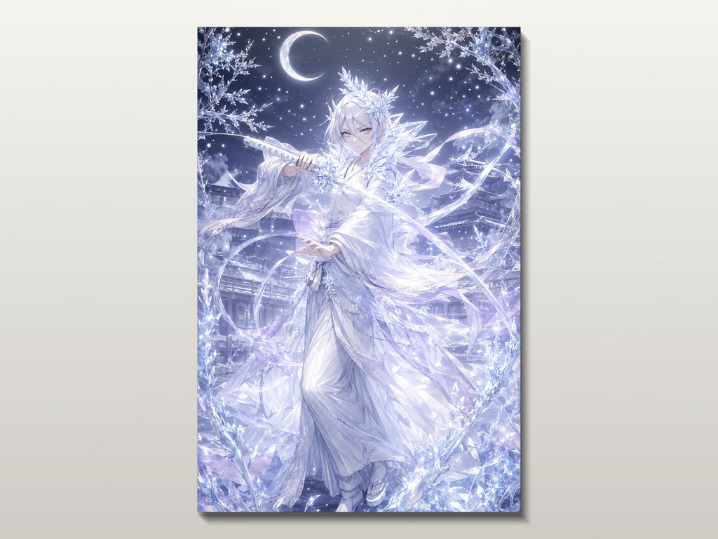 Bleach inspired canvas poster 04 close wall preview
