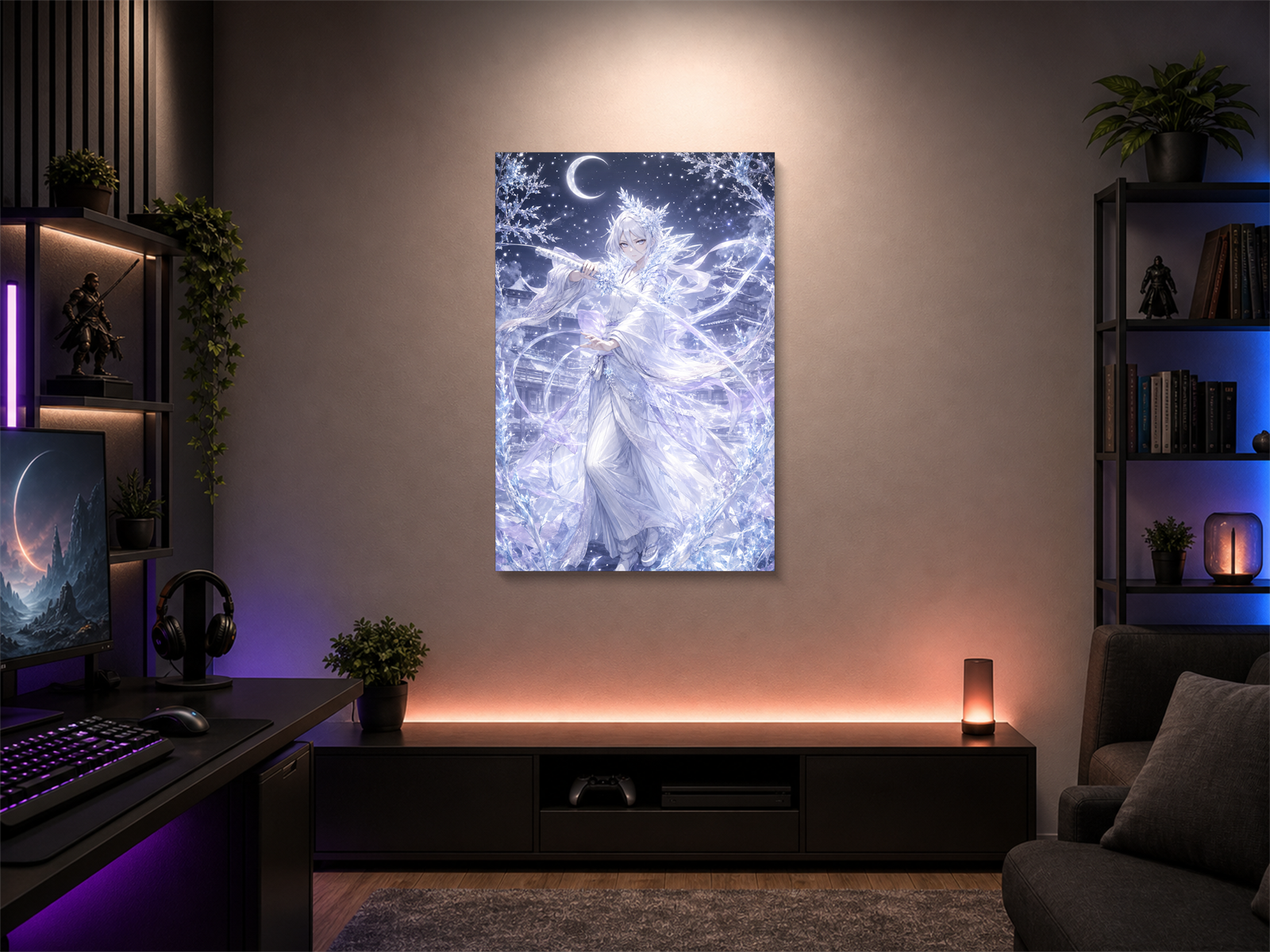 Bleach inspired canvas poster 04 room mockup