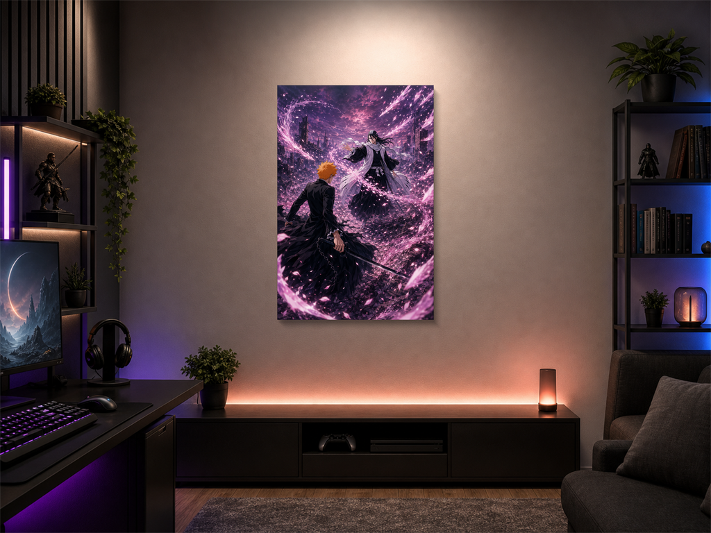 Bleach inspired canvas poster 05 room mockup