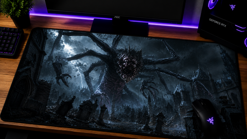 Bloodborne Inspired XXL Gaming Mouse Pad 06 Non-LED