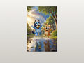 Bluey inspired canvas poster artwork 02