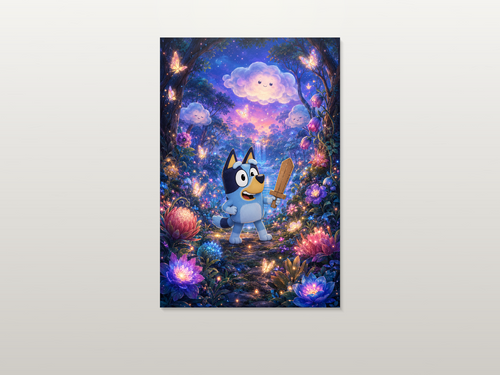 Bluey inspired canvas poster artwork 03