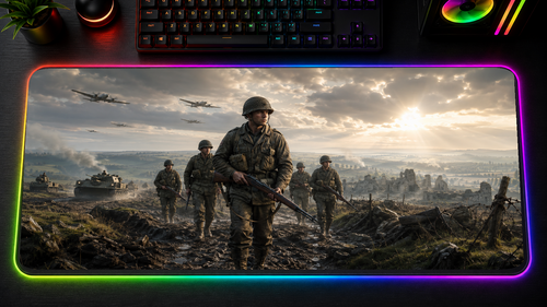 Call of Duty inspired XXL gaming mouse pad 08 LED RGB version, 3 mm thick