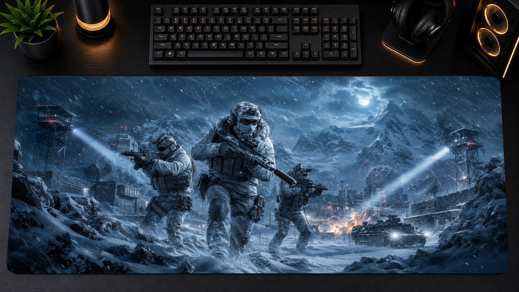 Call of Duty inspired XXL gaming mouse pad 02 Non-LED version, 3 mm thick