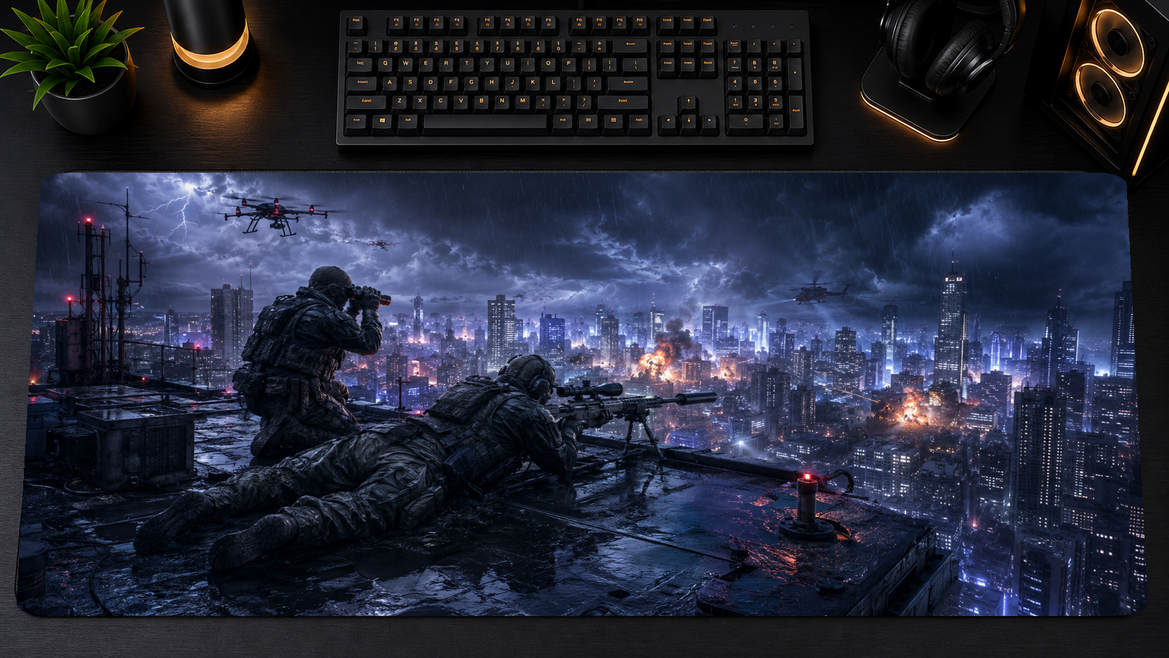 Call of Duty inspired XXL gaming mouse pad 07 Non-LED version, 3 mm thick