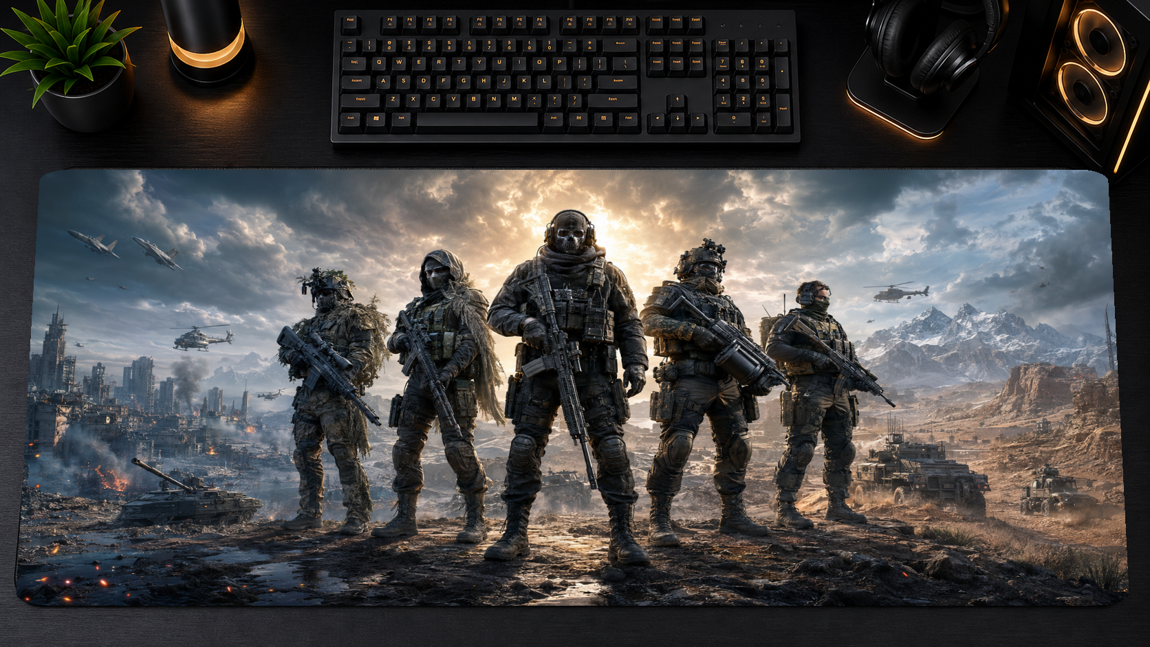 Call of Duty inspired XXL gaming mouse pad 10 Non-LED version, 3 mm thick