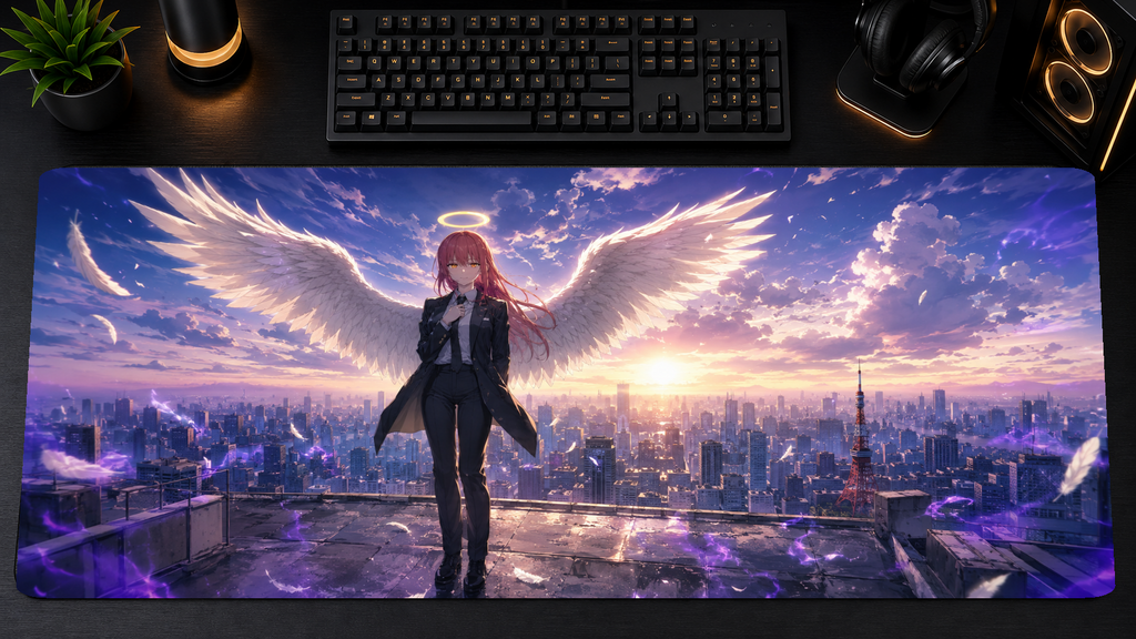 Chainsaw Man inspired XXL gaming mouse pad 03 Non-LED version, 3 mm thick