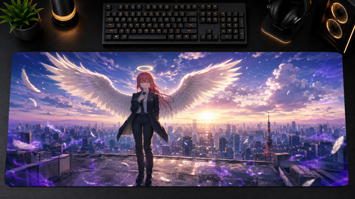 Chainsaw Man inspired XXL gaming mouse pad 03 Non-LED version, 3 mm thick
