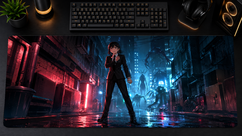 Chainsaw Man inspired XXL gaming mouse pad 06 Non-LED version, 3 mm thick