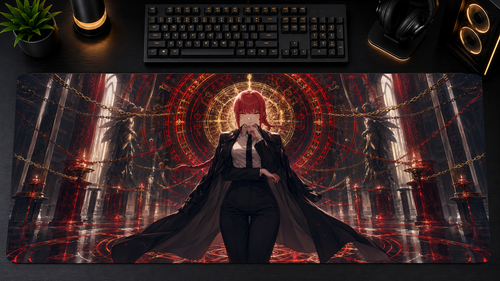 Chainsaw Man inspired XXL gaming mouse pad 07 Non-LED version, 3 mm thick