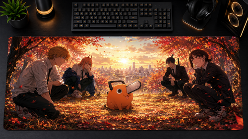 Chainsaw Man inspired XXL gaming mouse pad 08 Non-LED version, 3 mm thick