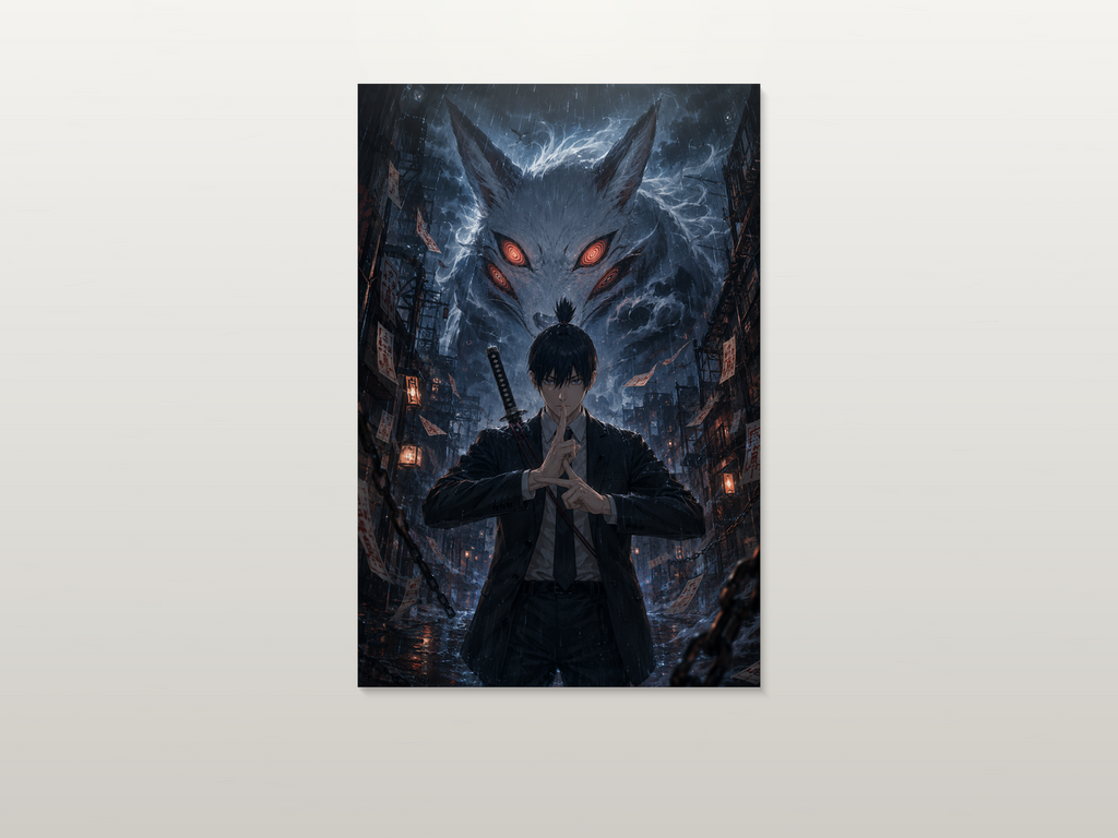 Chainsaw Man inspired canvas poster artwork 02