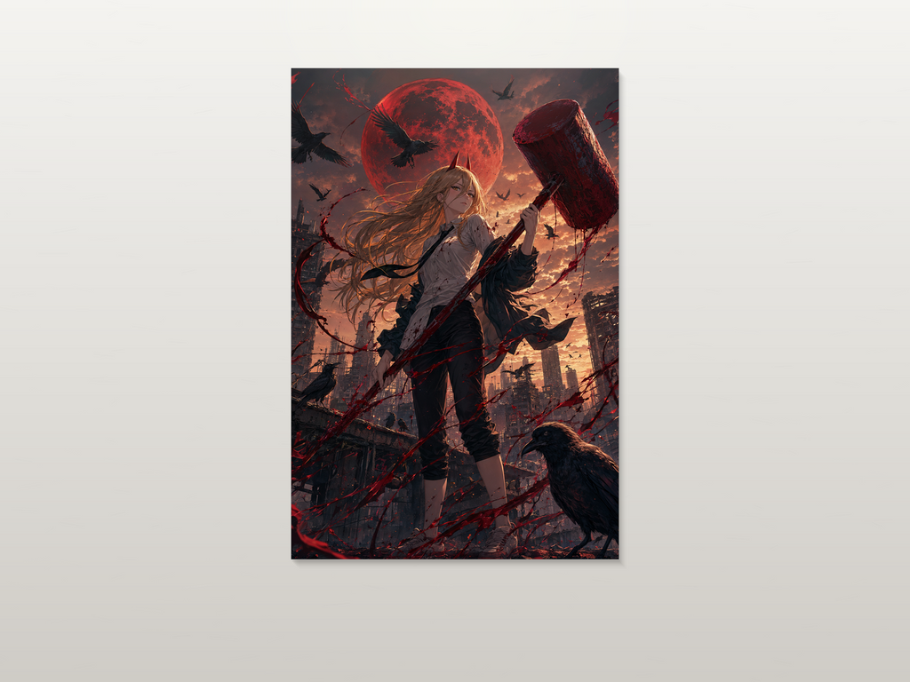 Chainsaw Man inspired canvas poster artwork 05