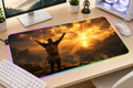 Dark Souls inspired XXL gaming mouse pad 02 LED version, 3 mm thick