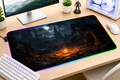 Dark Souls inspired XXL gaming mouse pad 03 LED version, 3 mm thick
